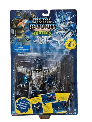 Raro Sin usar, en caja 1995 Playmates TMNT Metal Mutants Leonardo ¡ALTO GRADO!! Foto 1 de 3