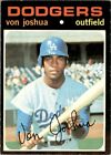 1971 Topps Von Joshua - B Rc Los Angeles Dodgers #57 Ex - Pen Back