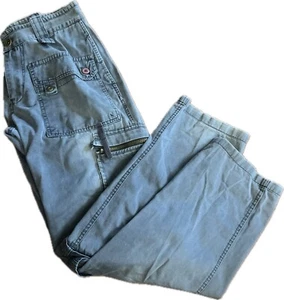 VTG Sacred Earth Cargo Pants Convertible Shorts Men's 30X32 Gray Outdoor READ!! - Picture 1 of 15