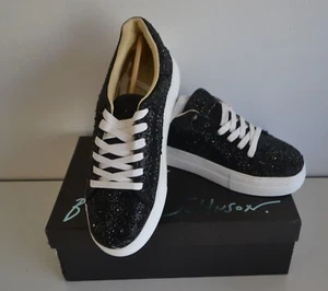 Betsey Johnson, Sidny Black, Size 10, Sneaker, Sparkle Black - Picture 1 of 10