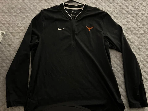 Nike UT Longhorns coaches pull over, dark gray XL Cover