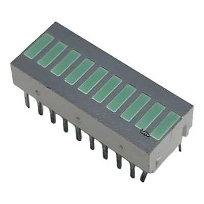 HDSP-4850 LED Bar Graph 10 Segment, Green 20-Pin Broadcom Limited 566nm 30mA - Image 1 of 4
