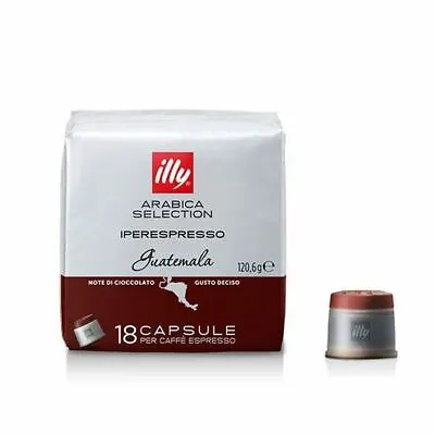 108 Capsule Caffe' Illy Iperespresso Monoarabica Selection Guatemala • 58.20€