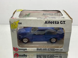 BBURAGO 0136 ALFA ROMEO ALFETTA GT HAT 136 -BLUE 1:24- GOOD IN BOX - Imagen 1 de 9