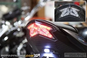 AJUSTE 13-18 Kawasaki Ninja ZX-6R ZX6R Z800 Señal LED Luz trasera HUMO - Imagen 1 de 1