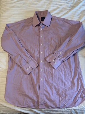 Chester Barrie Men’s Shirt Size 17 Pink Check Formal Business Gent VGC - Image 1 of 4