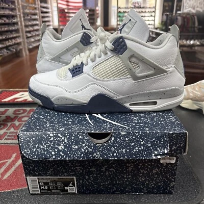 Talla 13 - Jordan 4 Retro Mid Mid Midnight Navy DH6927-140 Usado Con Caja Foto 1 de 4