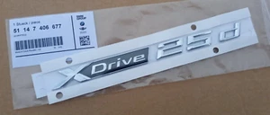 Logo emblema stivale originale nuovo BMW X DRIVE 25D per X1 F48 2015+ SUV - Foto 1 di 1