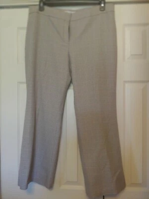 Nine West - Pantalones de vestir para mujer tonos marrones y cremas - Talla: 16 Foto 1 de 4