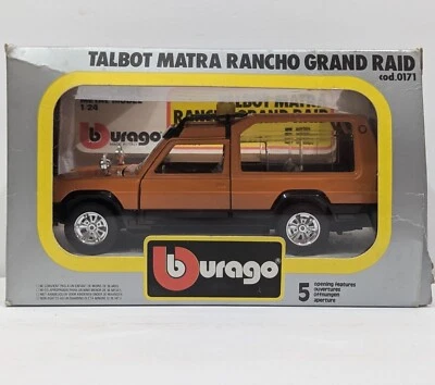 Bburago Talbot Matra Rancho Grand Raid 1:24 Diecast Model Rare Vintage Car 1983 - Image 1 of 4