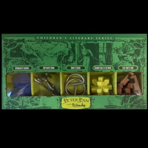 Peter Pan & Wendy Brain Teaser Assorted Puzzle Game Toy SET OF 5 Project Genius - Picture 1 of 9