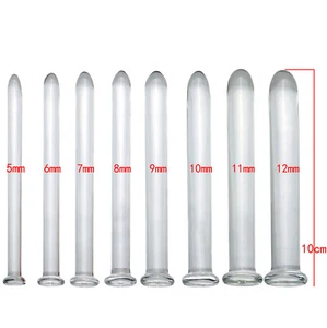Short Glass Urethral Sounding Horse Eye Plug Sounds Dilator Rod Training Male A - Picture 1 of 5