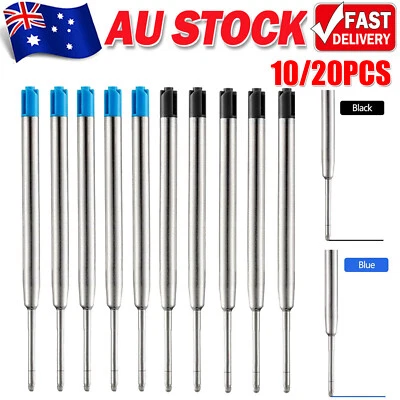 20x Black / Blue Ink Refills 0.5mm Compatible With Parker Pens Ball Point Refill - image 1 of 4
