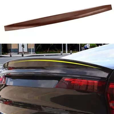 Fit For Volvo S90 2017-2021 2022 ABS Brown Rear Spoiler Tail Trunk Lip Wing Bar - Image 1 of 4