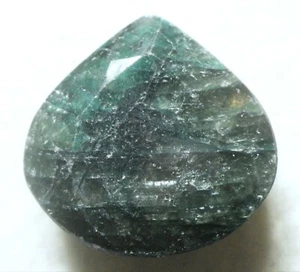 LOW GRADE 25.25cts FACETED 18 x 18 x 7 mm PEAR CUT EMERALD BRAZIL # 29 - Picture 1 of 1