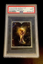 2018 Panini World Cup Trophy Pink Back Album Sticker #2 PSA 9