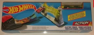 2018 Mattel Hot Wheels torre elétrica carro brinquedos ação play-set carro e pista NOVO - Imagem 1 de 3