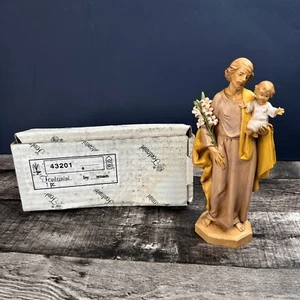 Vintage 1985 Fontanini St Joseph Holding Baby Jesus Italy 6.5" - Picture 1 of 10