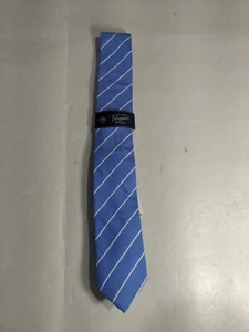 NEW- Mens Penguin by Munsingwear Neck Tie Cotton Blue Striped MSRP:$55 - Picture 1 of 8