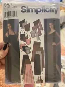 Simplicity Formal Dress Pattern 5301 Size 4-10 Uncut - Picture 1 of 1