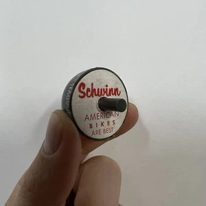 SCHWINN AMERIKANISCHE FAHRRÄDER SIND DAS BESTE ""SPIN TOP"" MARMORFARBE WERBESPIELZEUG VINTAGE - Bild 1 von 9