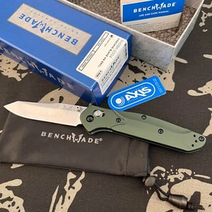 Benchmade 940 OSBORNE | GREEN ALUMINUM CPM-S30V BLADE 3.4'' Folding Knife - Picture 1 of 9