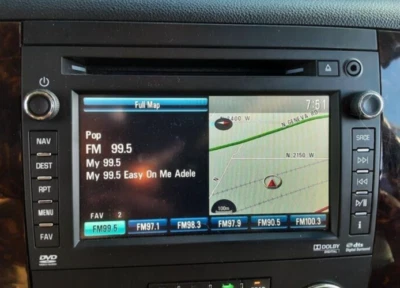 GMC YUKON AM FM 2012 receptor de radio CD con navegación con pantalla de visualización original OEM Foto 1 de 4