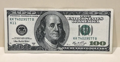 Series 2006 A ~ US One Hundred Dollar Bill $100 ~ Dallas - KK 74029577 B - Image 1 of 3
