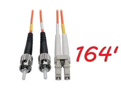 f7 Tripp Lite N318-50M Duplex Multimode Fiber 62.5/125 Patch Cable 164 Feet - Image 1 of 3