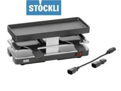 Stöckli Raclette Twinboard Erweiterungsgerät anthrazit- für 2 Personen