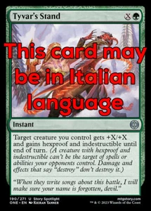 MTG TYVAR's STAND EXC - OPPOSIZIONE DI TYVAR 190 - ONE - MAGIC - Picture 1 of 1