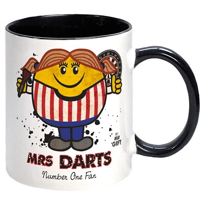 MR GIFT Darts Mug - Sports Gift 180 Arrows Bullseye Fan Present Gift women girl mum