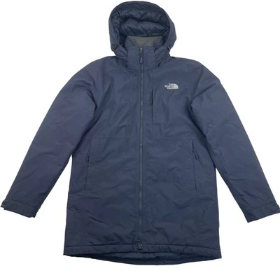 THE NORTH FACE Parka Jacket Insulated Winter Hooded Blue Mens Small - Image 1 of 4
