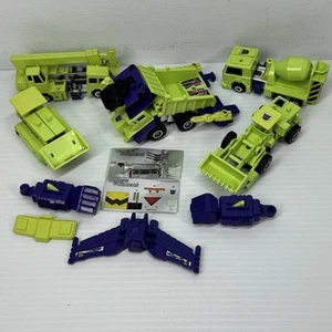 1985 Transformers G1 Combiner Devastator Action Figure Decepticons Constructicon - Picture 1 of 11