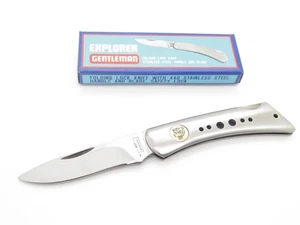 Coltello tascabile pieghevole vintage BST Tiger Nakamura Seki Japan inox con chiusura a chiave - Foto 1 di 8