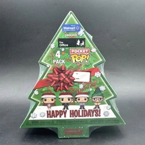 Funko Pocket POP! The Office Holiday Tree Box Walmart Exclusive Vinyl 4 Pack NIB - Picture 1 of 3