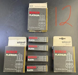 New Bosch Platinum Spark Plug WR8HP PACK OF 12 Vg5 - Picture 1 of 3