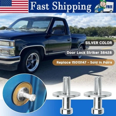 Door Lock Striker 38428 Latch Bolt Pin Replace For 1985-2002 Chevrolet K1500 K25 - Image 1 of 4
