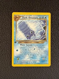 Tarjeta Pokemon - Dark Omanyte Neo Destiny 1ª Edición 37/105 Poco Común - Imagen 1 de 3