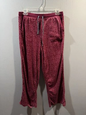 Womens / Girls Nautica Pajama Pants, Size Small Maroon Sleepwear Comfortable Fun - Image 1 of 3