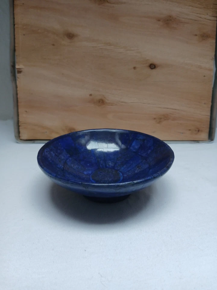 Hangemachte Natürliche Lapislazuli Schale 250 Gramm - Bild 1 von 3
