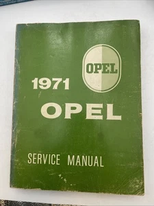 1971 Opel 1900 and GT Service Shop Repair Manual - Picture 1 of 15