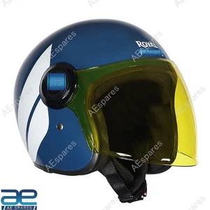 Copter Hunter Helmet Lagoon Blue For Royal Enfield Rider @UK - Picture 1 of 8