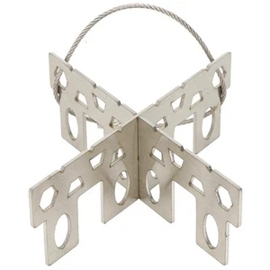 Portable Outdoor Picnic Stove Stainless Steel Rack Stand Holder Support Camping - Picture 1 of 11