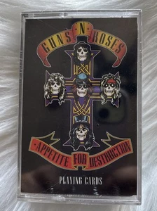 Guns N' Roses Deck of Playing Cards Cassette Tape Case Appetite For Destruction - Picture 1 of 3