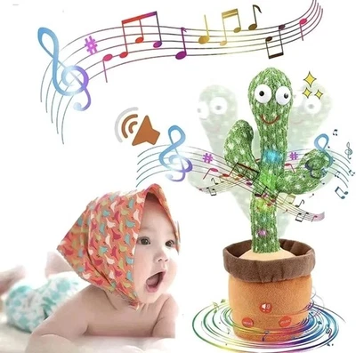 Juguete de peluche interactivo Dancing Cactus Repeat Talk Sing Glow para niños. Foto 1 de 4