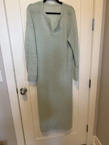 Vestido midi EEUC OLIVELA tejido con cable mezcla de alpaca lentejuelas como nuevo talla M $448 - Imagen 1 de 7