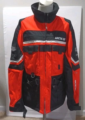  ARCTIC CAT Arcticwear SnowMobile Jacket Large Mens Boondocks Highlight Orange - Imagem 1 de 4