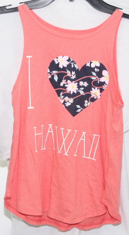 Billabong я сердце Гавайи / я люблю Гавайи коралл цветочный Майка молодежи девочек маленький - Изображение 1 из 4