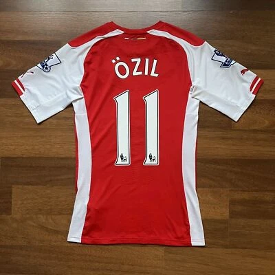 ARSENAL PUMA 2014/2015 FOOTBALL PLAYER ISSUE JERSEY #11 OZIL SIZE “L” 746445 - Image 1 of 4